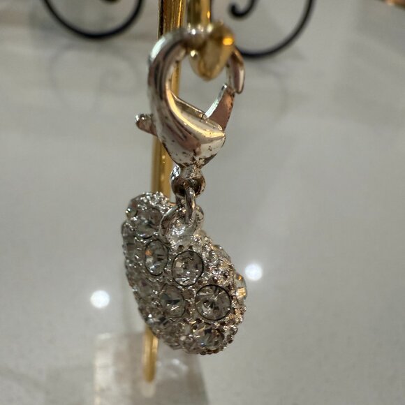 Rhinestone Heart Charm - Picture 5 of 6